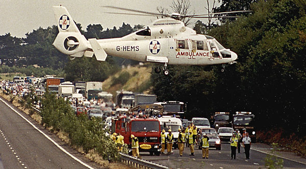 Air Ambulance at National Rescue RTA